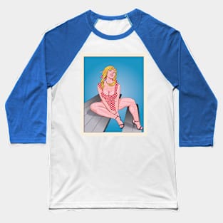 Pop Art Blonde Baseball T-Shirt